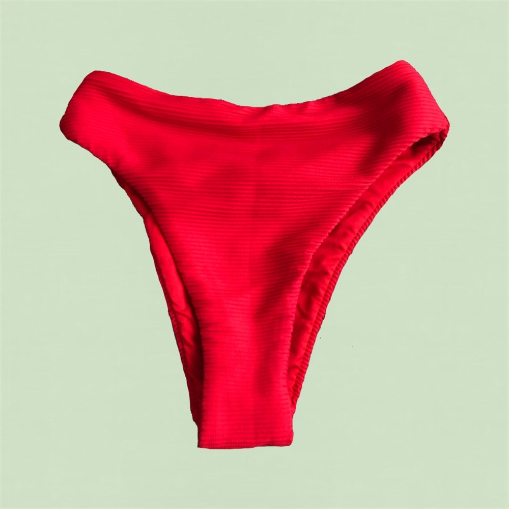 red seafollly bathing suit bottoms
